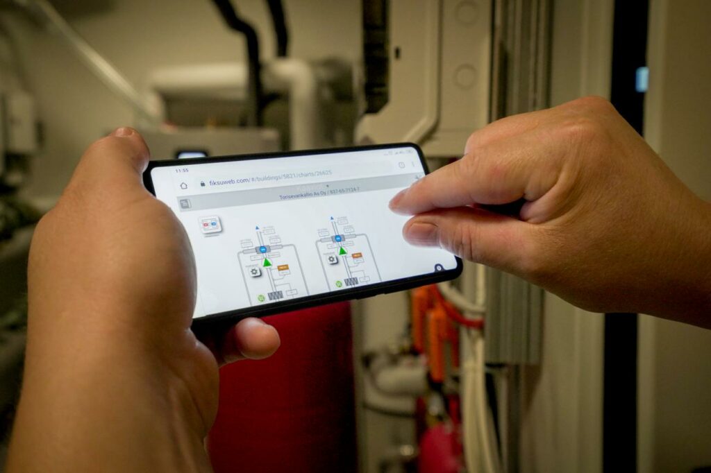 Fiksu control system being used on a smartphone